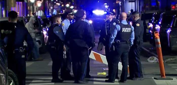 truck drove into a large crowd on Bourbon Street