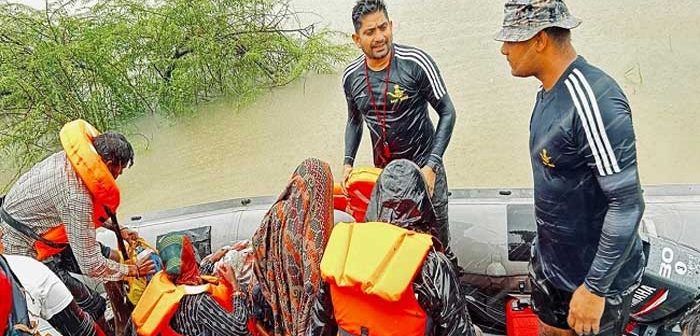 Relief operations by the three forces intensify in flood-affected cities of Gujarat