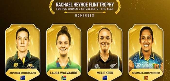 The four best women cricketers of the year 2024 are nominated for the 'Rachel Hayhoe Flint Trophy'