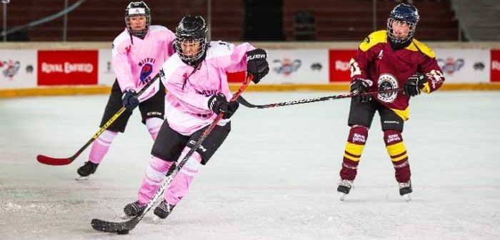 Royal Enfield Ice Hockey League: Namhail Nangmo sets the record for the fastest goal by scoring in 15 seconds