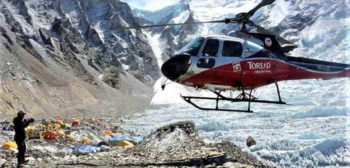 Helicopter companies in Nepal halt all flights to Everest region