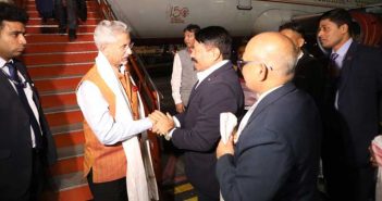 Union Minister S. Jaishankar arrived at Jorhat airport with ambassadors of various countries