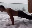 Actor Milind Soman seen doing pushups in the snow, video goes viral