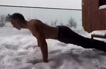 Actor Milind Soman seen doing pushups in the snow, video goes viral